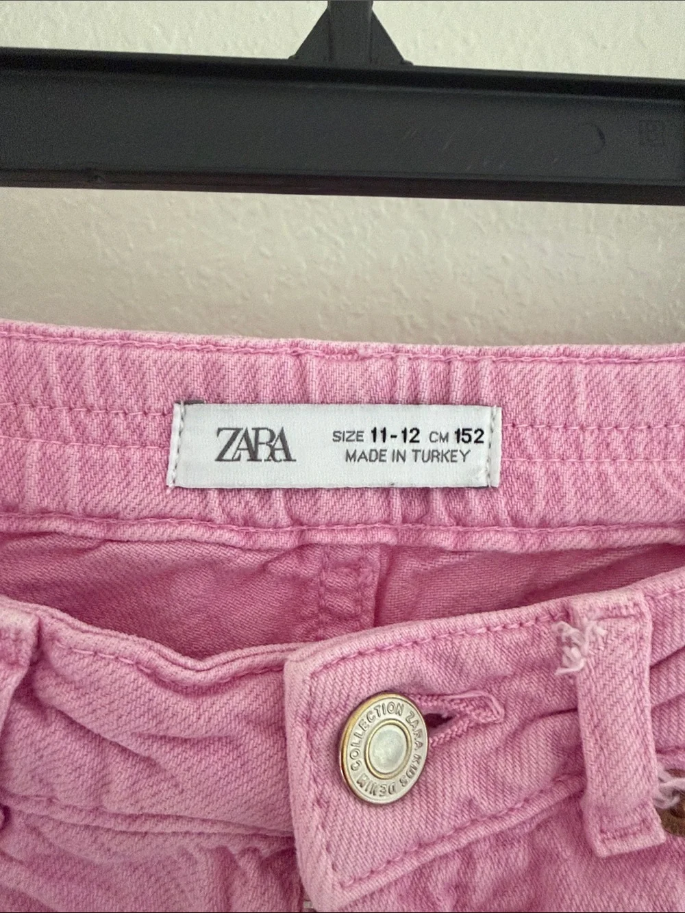 Zara Girls Pink Denim Cutoff Shorts